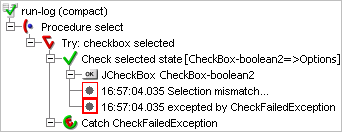 CheckFailedException dans le run-log